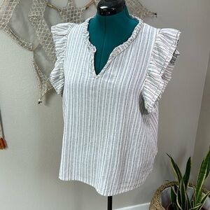 Gilli brand linen blend popover top SZ 2X